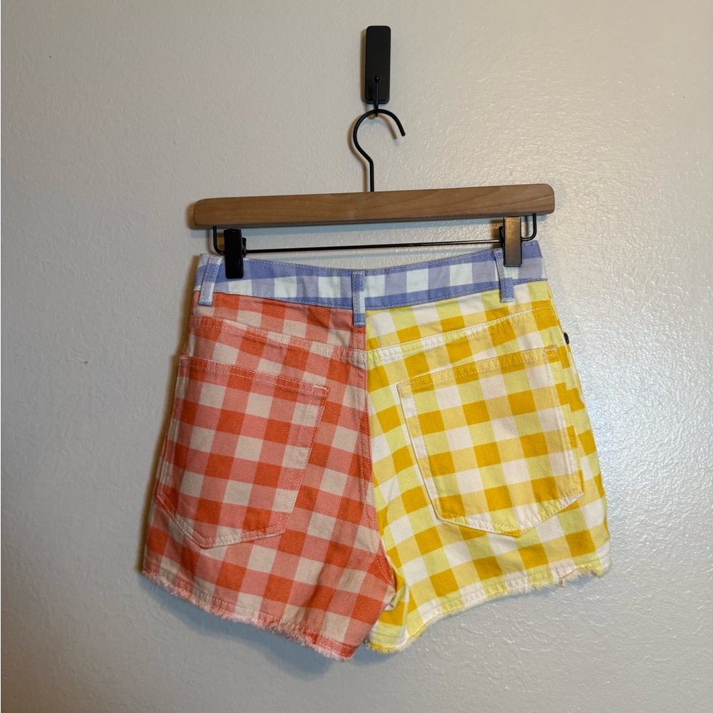 Farm‎ Rio Colorblock Gingham Shorts - Picture 3 of 6